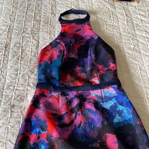 Multicolored halter dress!